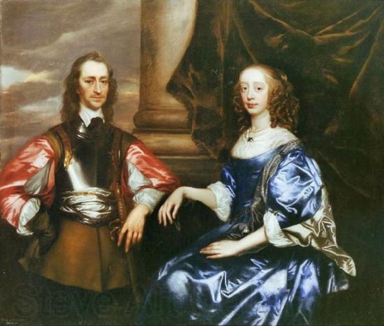 Sir Peter Lely Earl and Countess of Oxford by Sir Peter lely Spain oil painting art